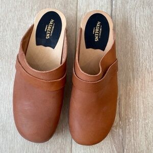 Swedish Hasbeens, Swedish Clogs, Tan, Size 8